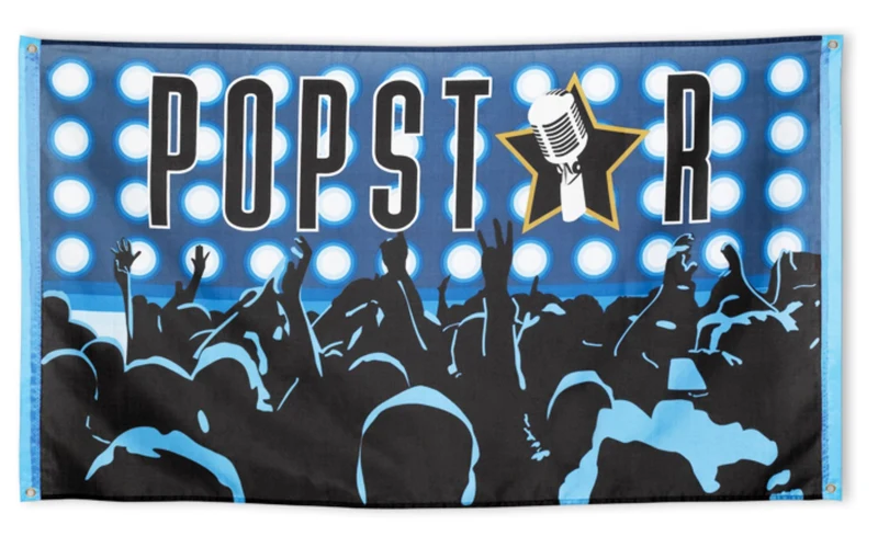 Popstar Flagge 150x90 cm
