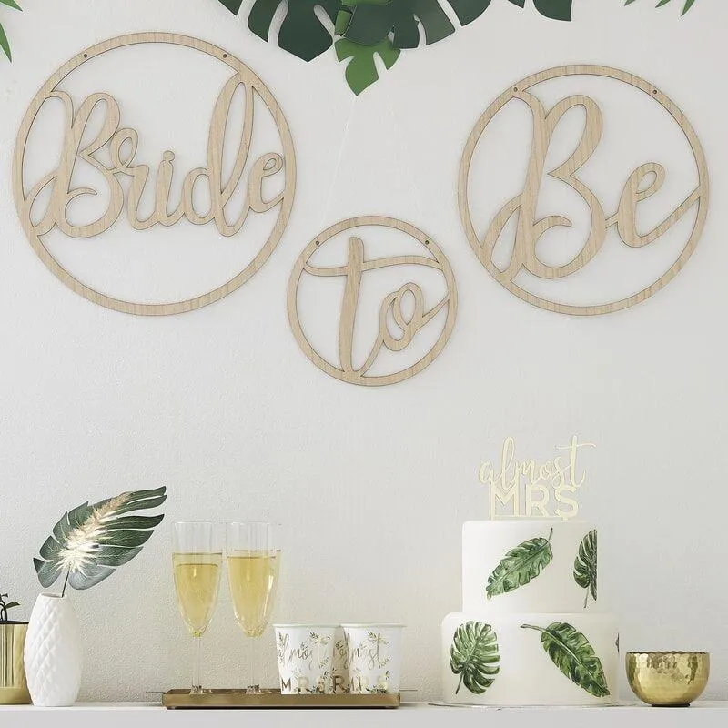 Holz Schilder Bride to be