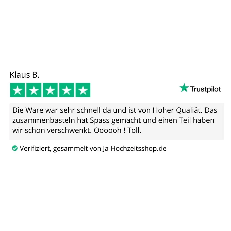 Gastgeschenk Set italienische Mandeln mit Spruch weiß (für 48 Gäste)