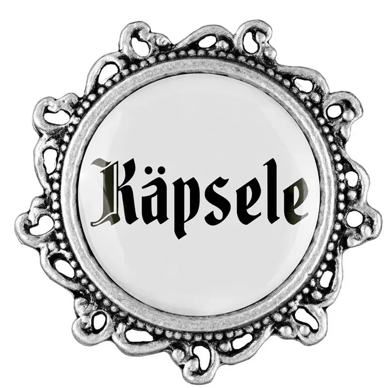 Gaudiknopf Anstecker Käpsele