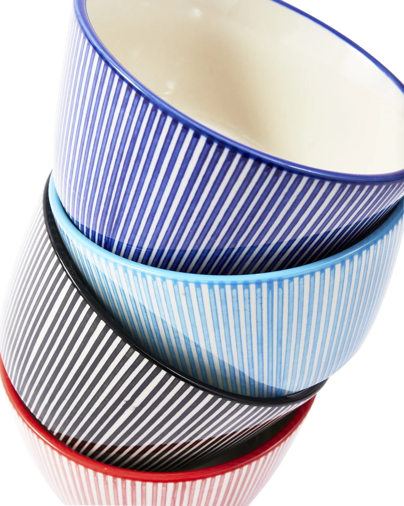 Bowls MARINE STRIPED 4er-Set multicolour