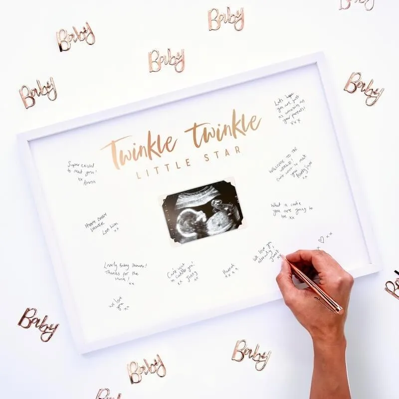 Gästebuch Rahmen Babyparty