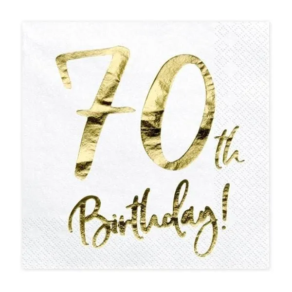 Servietten 70. Geburtstag (20 Stück)