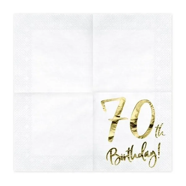 Servietten 70. Geburtstag (20 Stück)