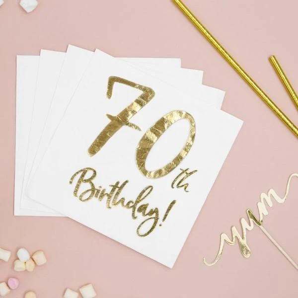 Servietten 70. Geburtstag (20 Stück)
