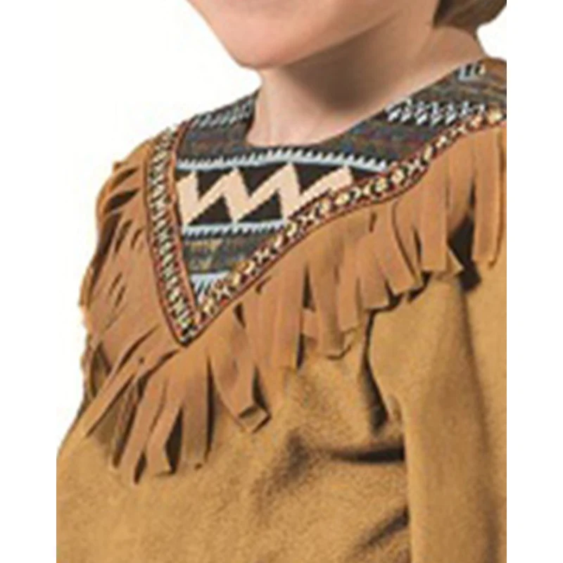 Indianer Kostüm "Cherokee" für Jungen | Braun Türkis