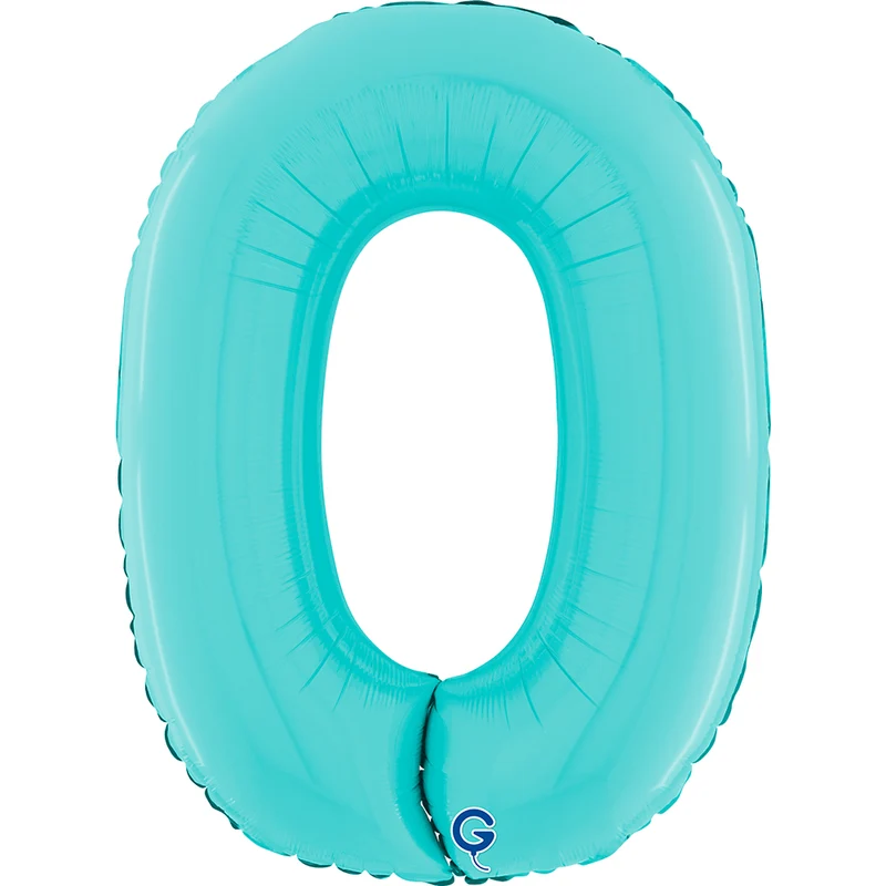Riesenzahl Folienballon 26"/66cm | Pastel Blue