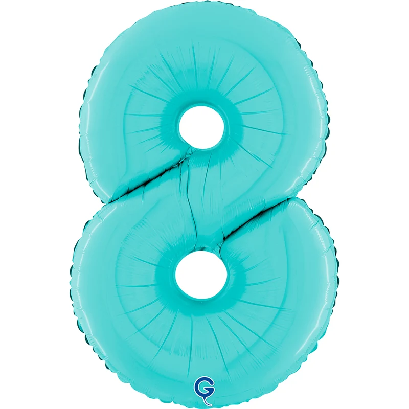 Riesenzahl Folienballon 26"/66cm | Pastel Blue