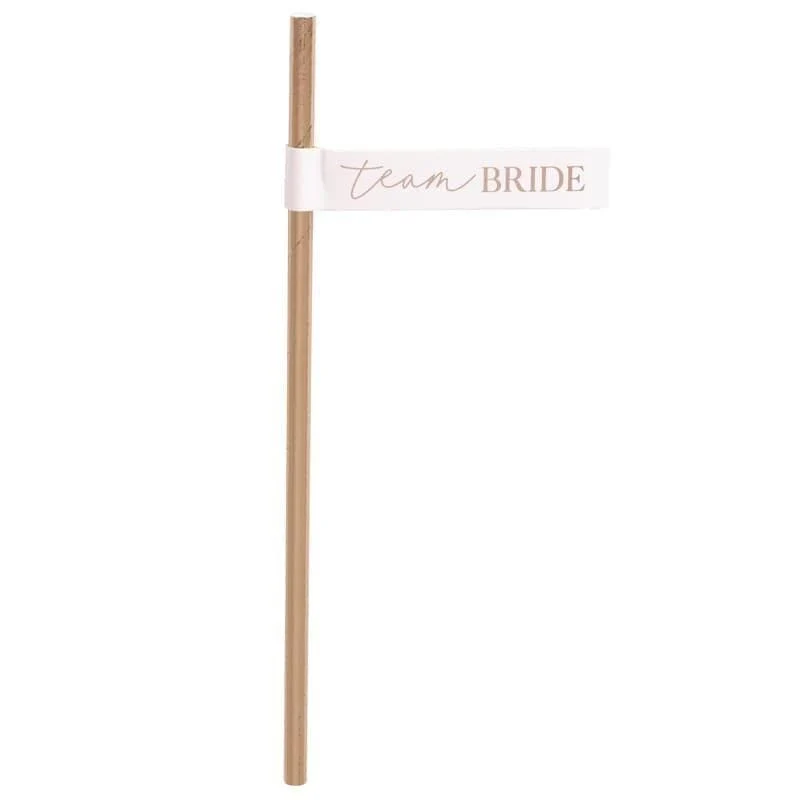 Strohhalme Team Bride (16 Stück)