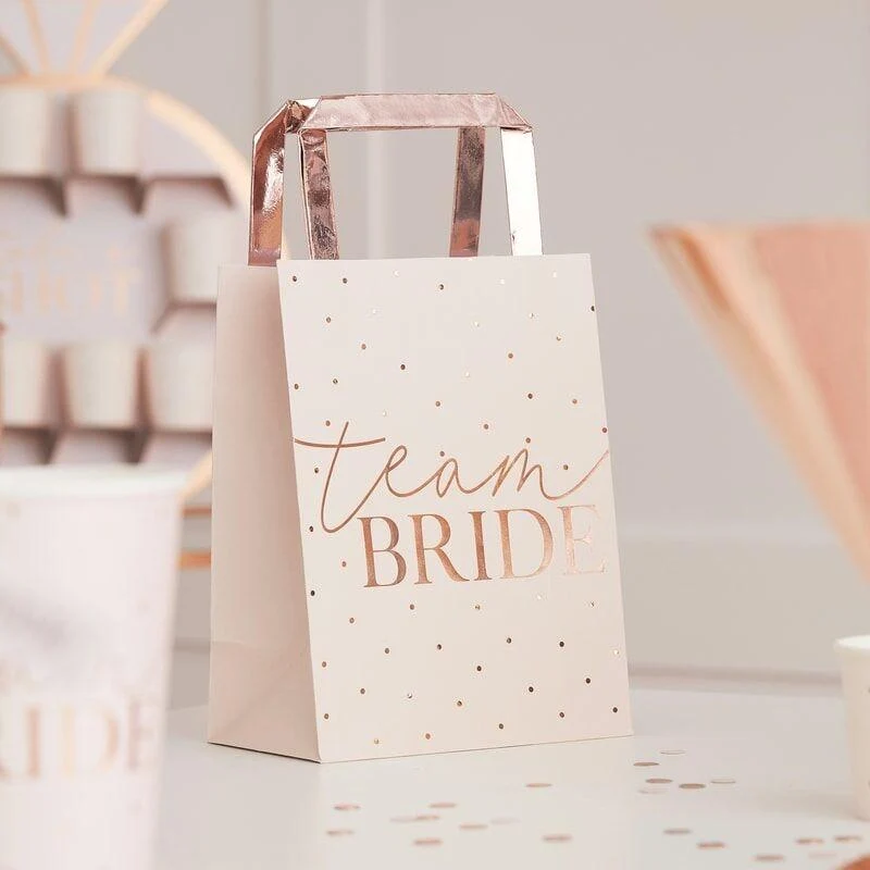 Geschenktüten Team Bride (5 Stück)