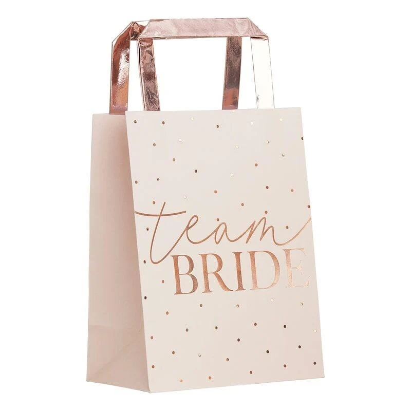 Geschenktüten Team Bride (5 Stück)