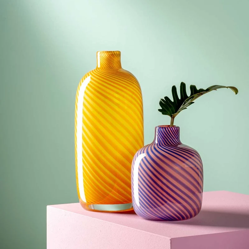 Vase FILO COLORI 32 cm gelb