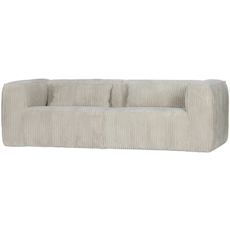 3,5 Sitzer Sofa Bean Ribcord Natur - WOOOD