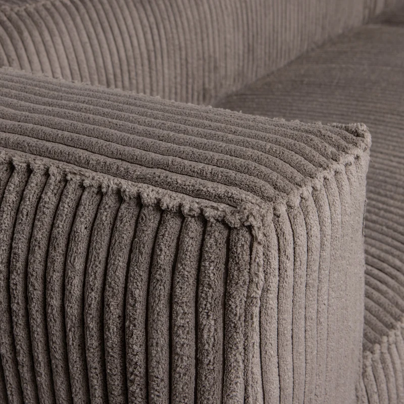 3,5 Sitzer Sofa Bean Ribcord Mud - WOOOD