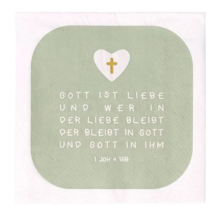 Räder Papierserviette Gott ist die Liebe