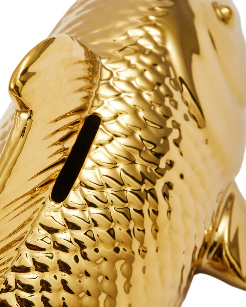 Spardose FISH gold