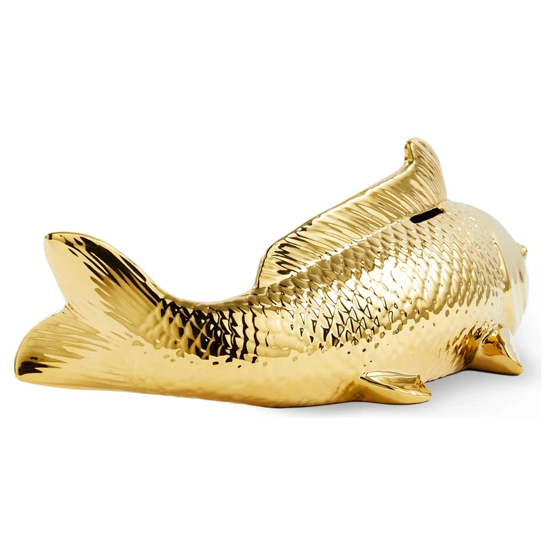 Spardose FISH gold