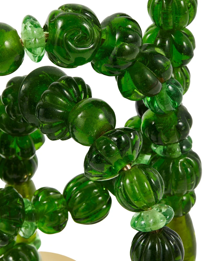 Kerzenhalter BEADS grün