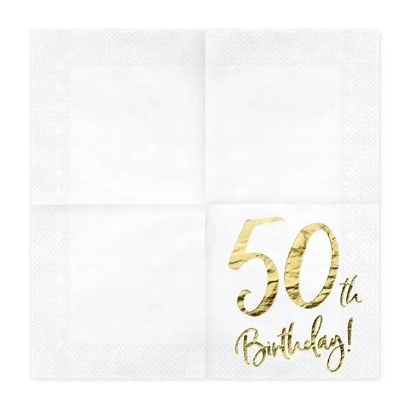 Servietten 50. Geburtstag (20 Stück)
