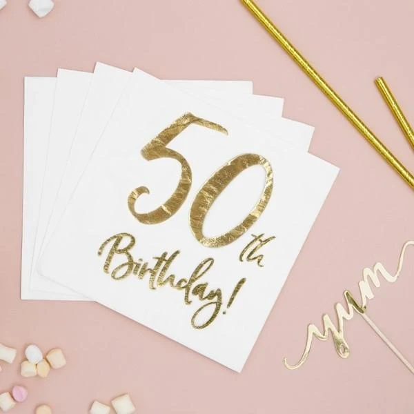 Servietten 50. Geburtstag (20 Stück)