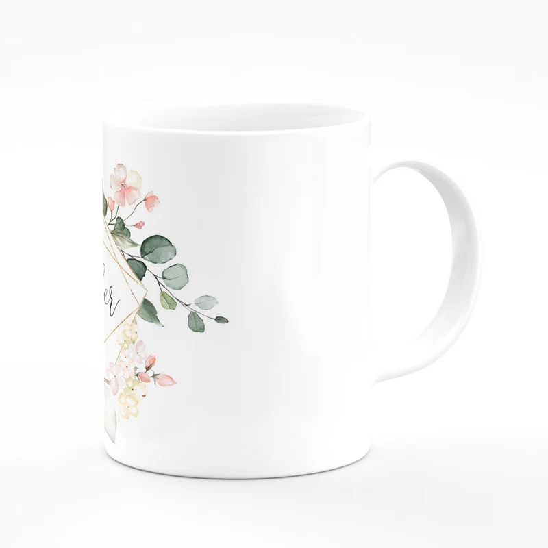 Geschenk Tasse für Deine Brautjungfer Blütenzauber