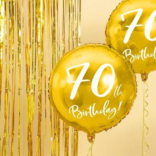 Folienballon 70. Geburtstag