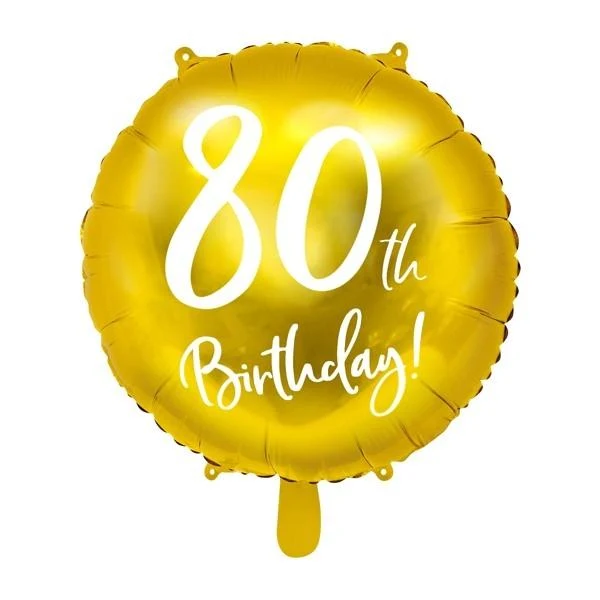 Folienballon 80. Geburtstag