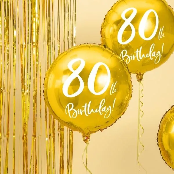 Folienballon 80. Geburtstag