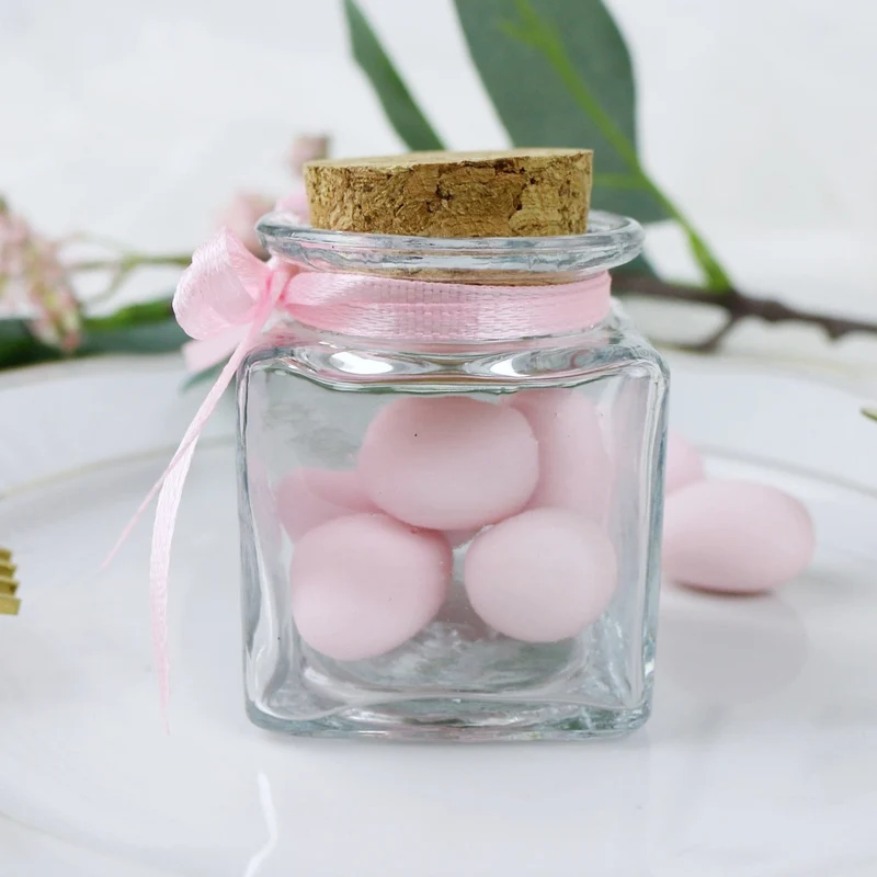Gastgeschenk Set italienische Mandeln rosa (für 45 Gäste)