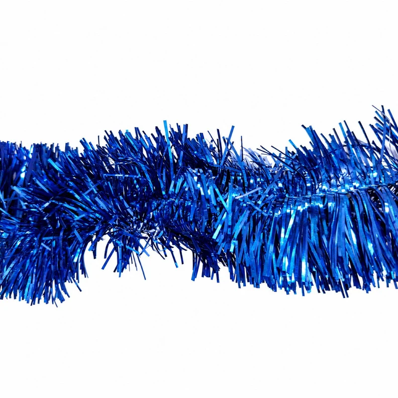 Weihnachtsdekoration Girlande Lametta Weihnachtsbaum Tannenbaum 3m sortiert | Rot/Blau/Kupfer/mit Sternen