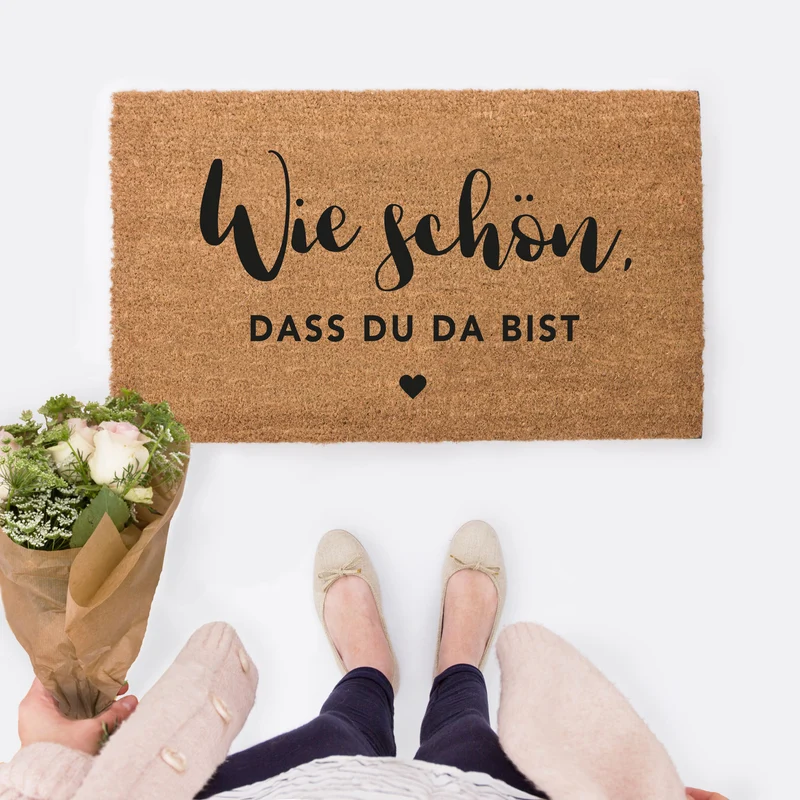 Eulenschnitt Kokos Fußmatte Wie schön
