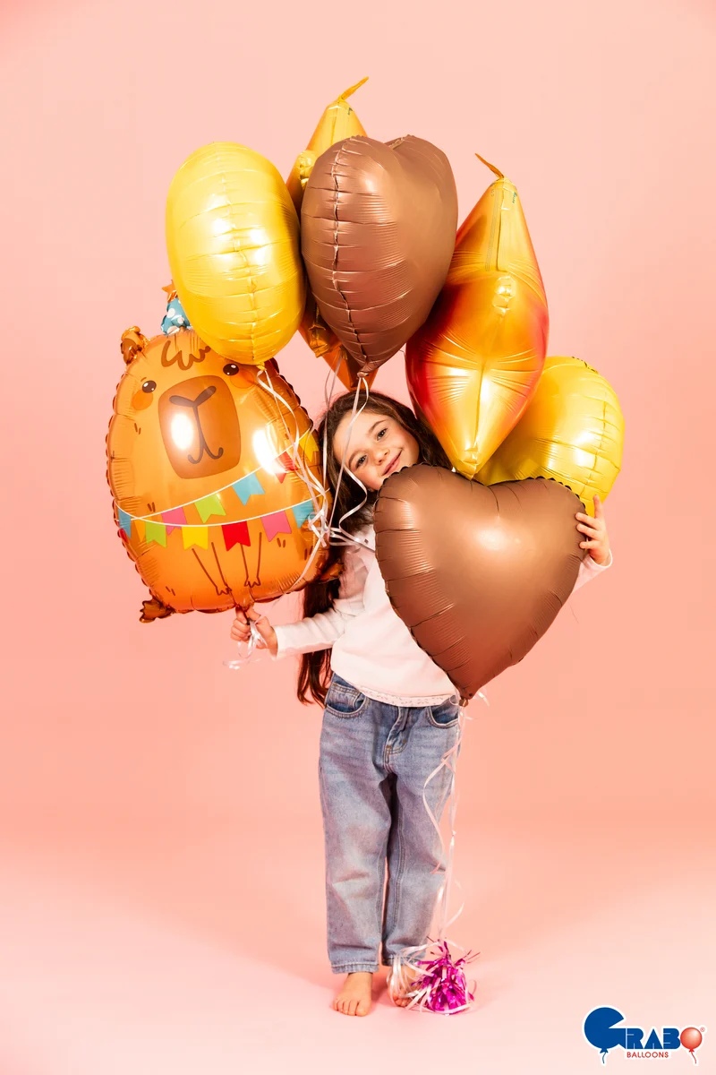 Shape Folienballon Wasserschwein "Capybara" | 56cm