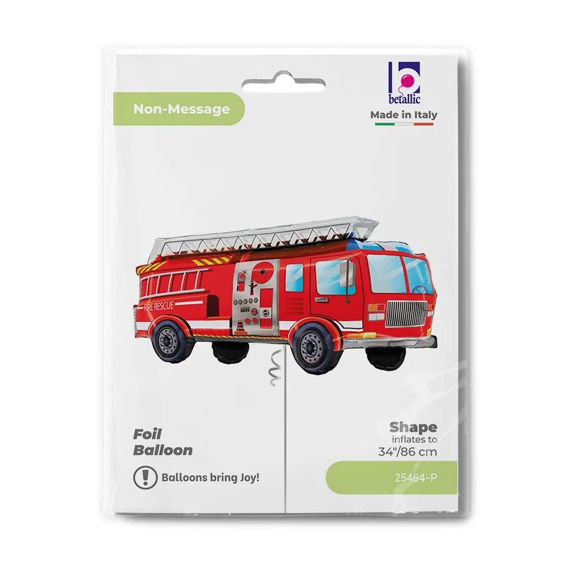 Shape Folienballon "Feuerwehrauto" | 86 cm