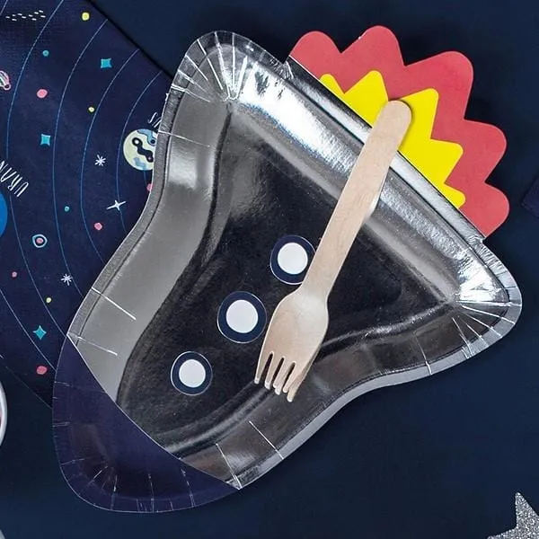Pappteller Rakete (6 Stück)