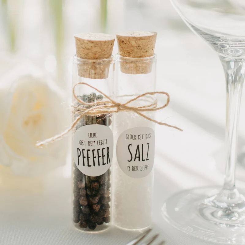 Gastgeschenk Set Salz und Pfeffer (für 24 Gäste)