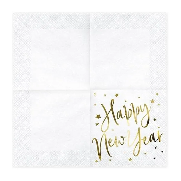 Servietten Happy New Year (20 Stück)