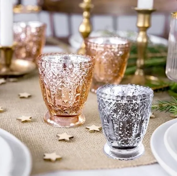 Vintage Kerzenständer Set (4 Stück)
