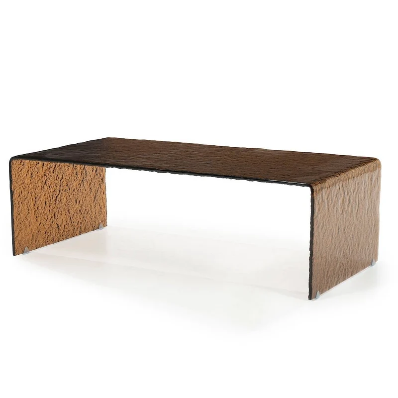 Couchtisch Ripple Large Braun Glas - By-Boo