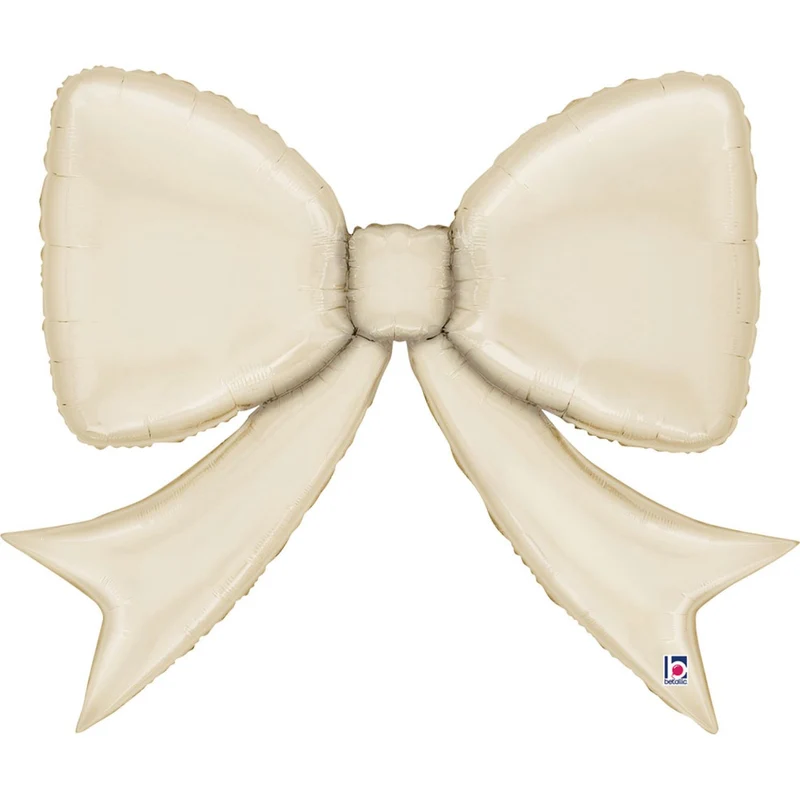 41" Folienballon Shape Schleife Beige | 90 cm