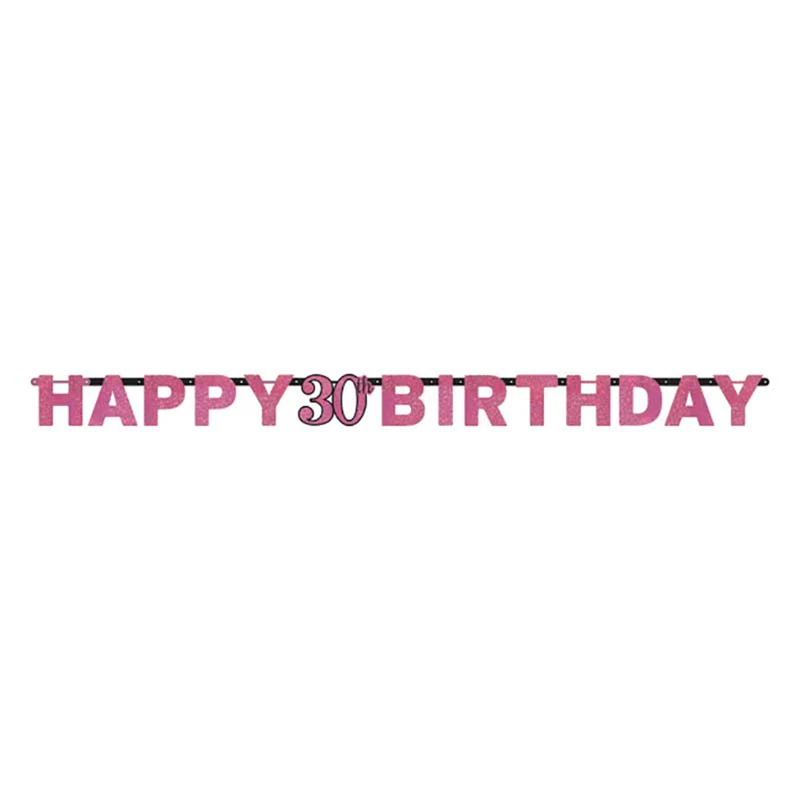 Buchstabengirlande HB #30 Pink ca.213cm