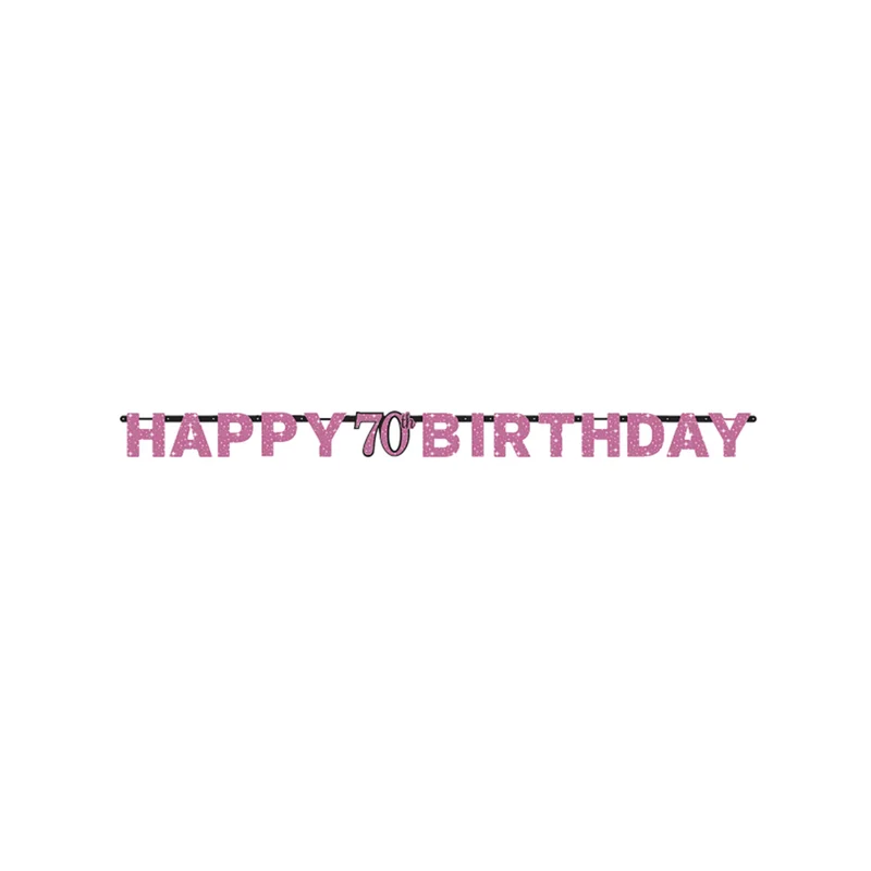Buchstabengirlande HB #70 Pink ca.213cm