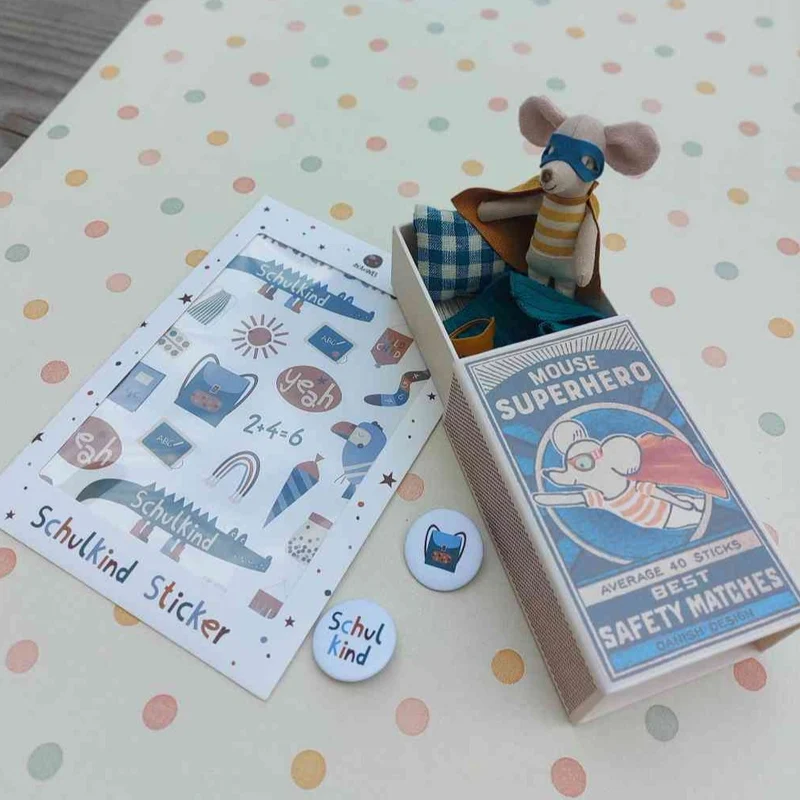 BUTTONS Anstecker 2er Set ADVENTURE KIDS zur EINSCHULUNG Schulkind + Schulranzen | AVA & YVES
