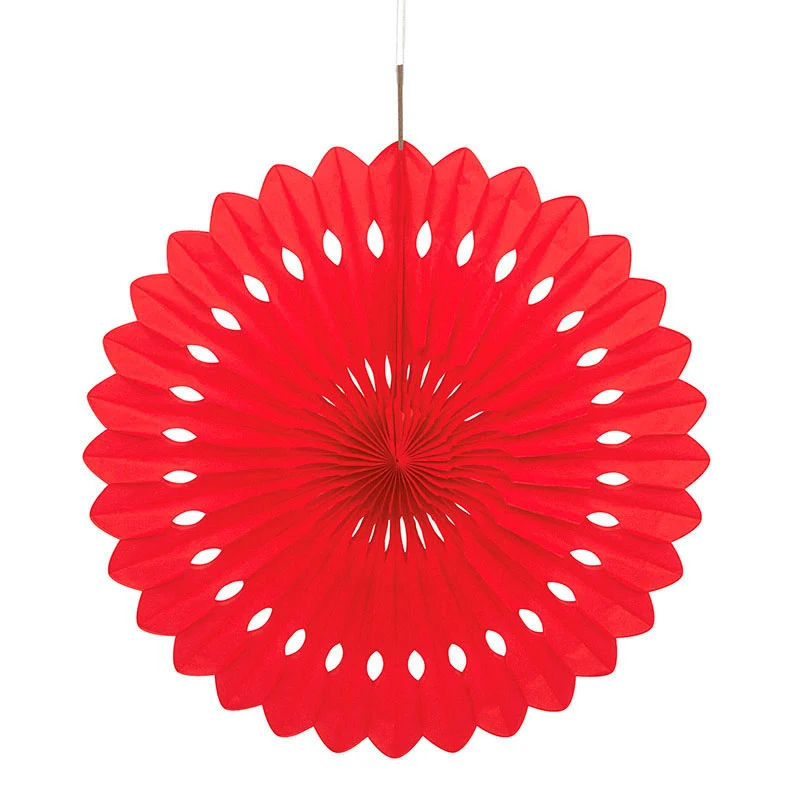 Dekofächer Uni 40cm/1 Stück | Rot
