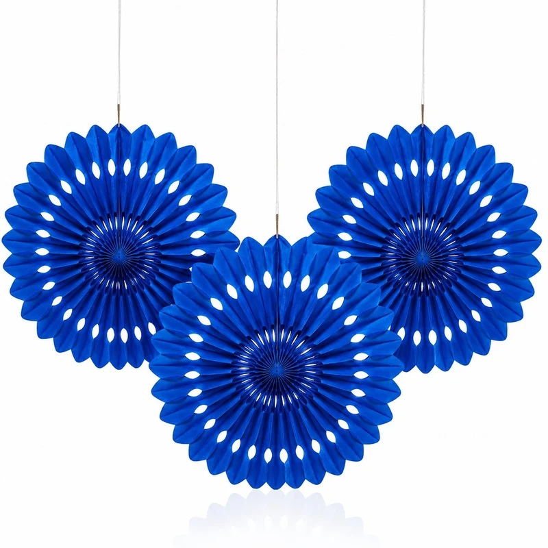 Dekofächer Uni 40cm/1 Stück | Royalblau