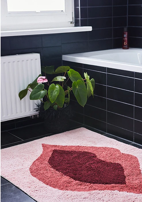 Teppich KISS ca. 90x120 cm KUSSMUND Shaggy Bio-Baumwolle