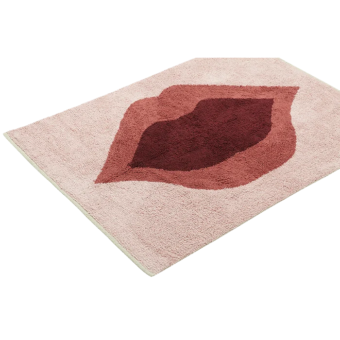 Teppich KISS ca. 90x120 cm KUSSMUND Shaggy Bio-Baumwolle