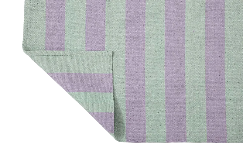 Teppich Streifen lila mint 60x90 cm Matte SIESTA §§§-Baumwolle AKTION