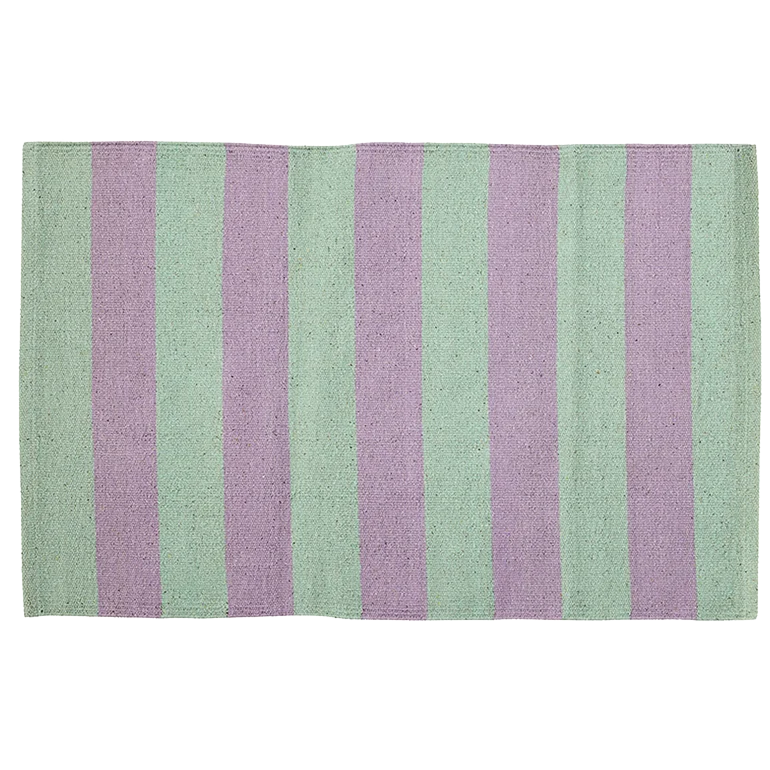 Teppich Streifen lila mint 60x90 cm Matte SIESTA §§§-Baumwolle AKTION