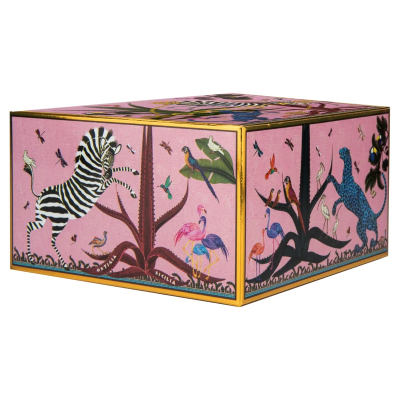 Schale „Bowl Ceramic Pink“ Jungle-Motiv