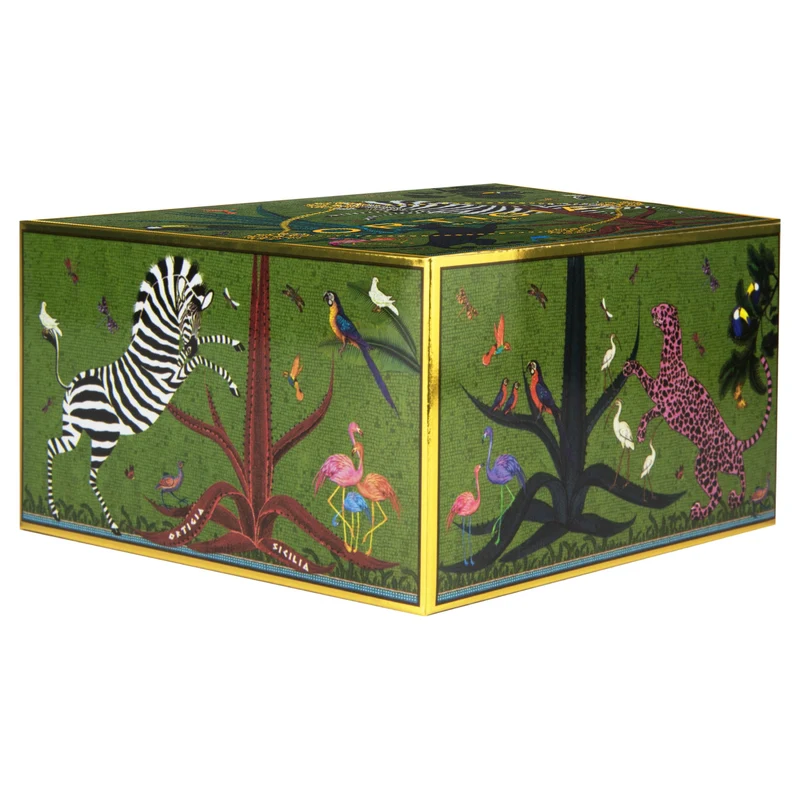 Schale „Bowl Ceramic Grün“ Jungle-Motiv